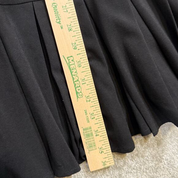 Tuckernuck NWT Black Crepe Tate Dress XL LBD Ruffle Quiet Luxury Timeless Chic - Picture 13 of 15